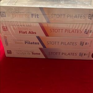 Artisan Gray and White VHS Collection Pilates Fitness Series